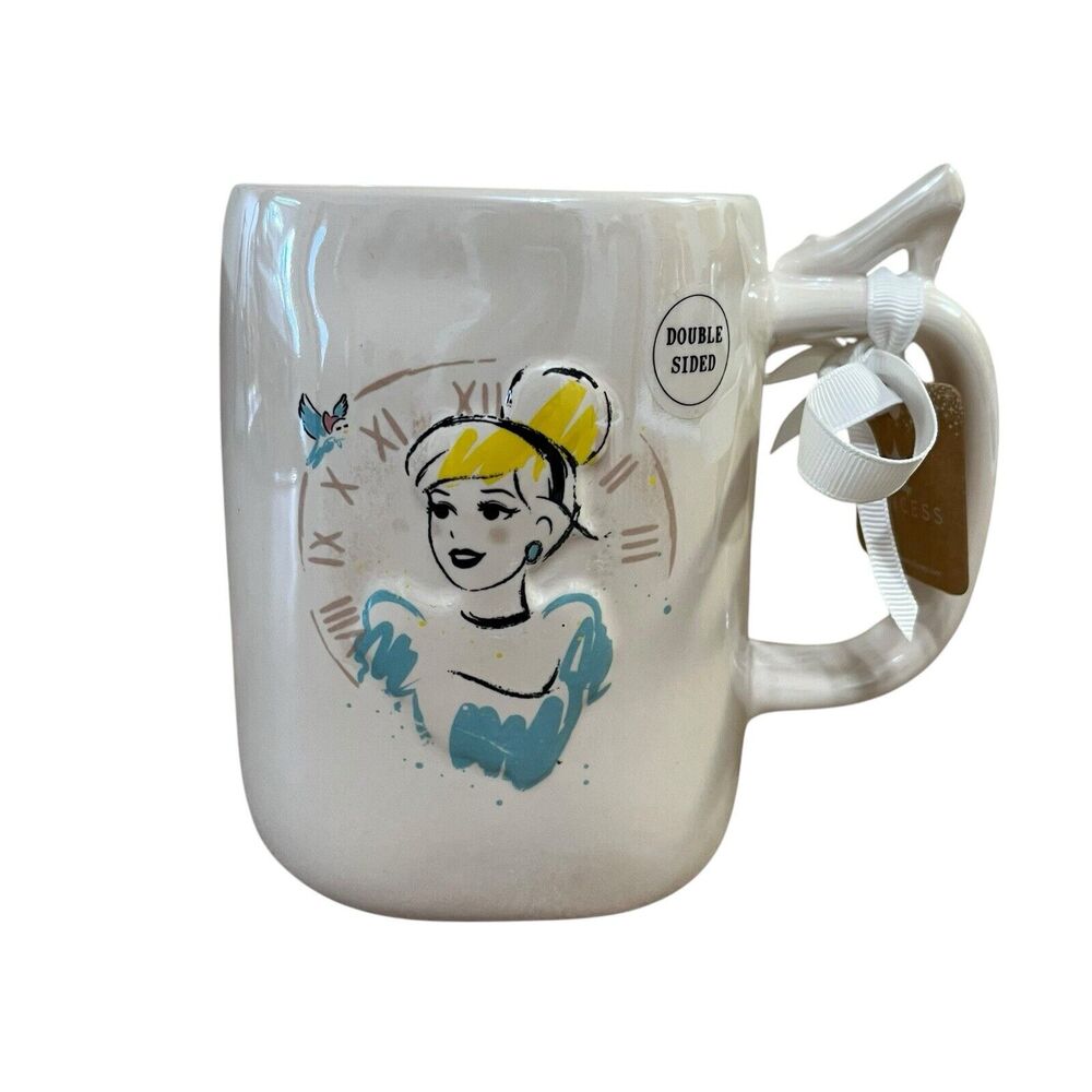 Rae Dunn Disney Princess Cinderella Mug Double Sided A Dream Come True
